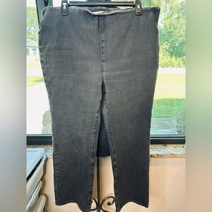 Soft Surroundings Washed Gray Wide Leg Jeans Size PXL